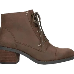 Sarina Faux Suede Ankle Combat & Lace-up Boots