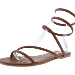 Sarnia Solid Faux Leather Slide Sandals