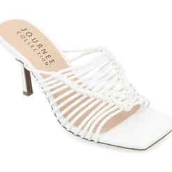 Saskia Strappy Faux Leather Heels