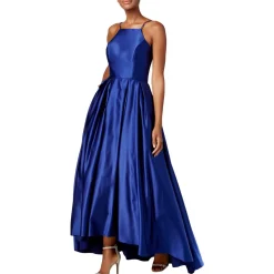 Satin High-Low Evening Dress