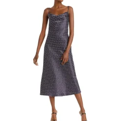 Satin Polka Dot Cocktail Dress