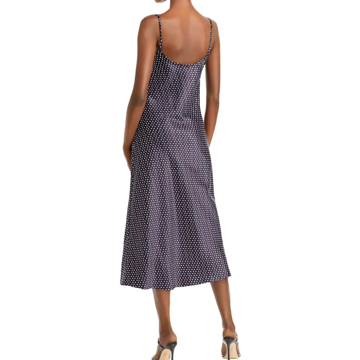 Satin Polka Dot Cocktail Dress