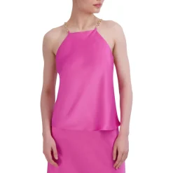 Satin Square Neck Shell