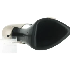 Satin Stiletto Slide Sandals