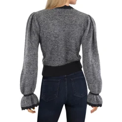 Scalloped Knit Pullover Sweater