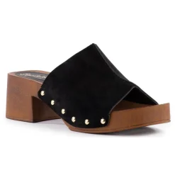 Scene Studded Suede Block Heels