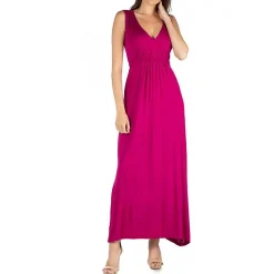 Scoop Neck Long Maxi Dress