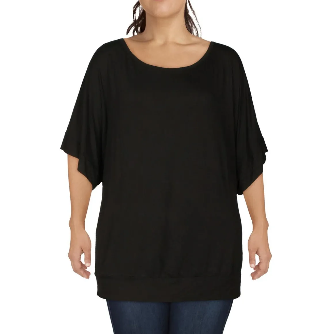 Scoopneck Flowy Pullover Top