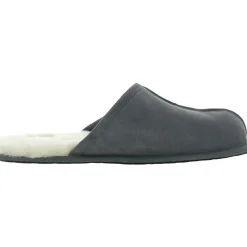 Scuff Suede Sheepskin Lined Cushioned Slide Slippers