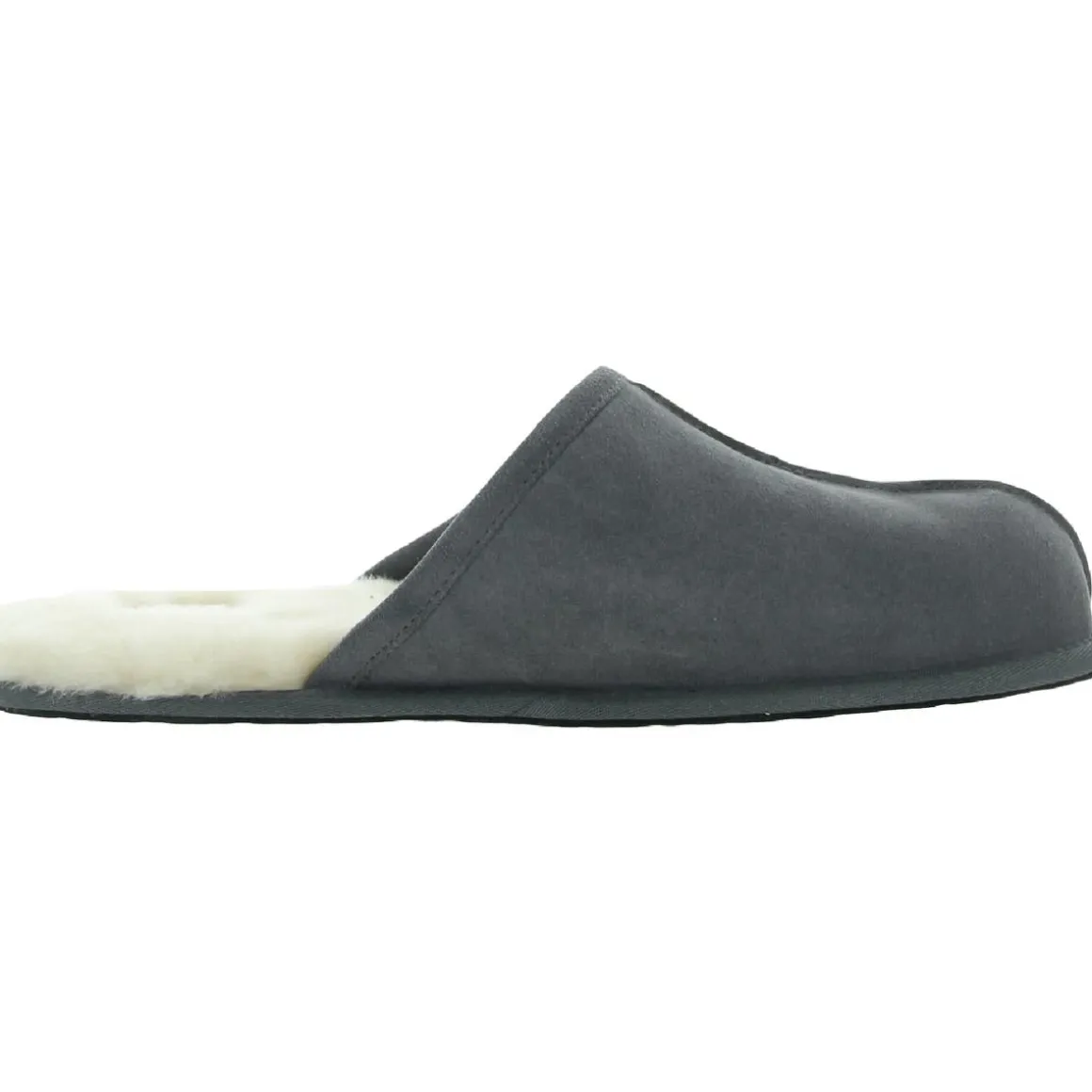 Scuff Suede Sheepskin Lined Cushioned Slide Slippers