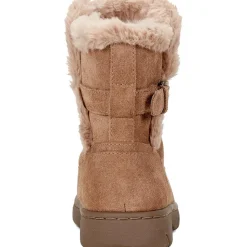 SEGRAYE Faux Fur Lined Leather Shearling Boots