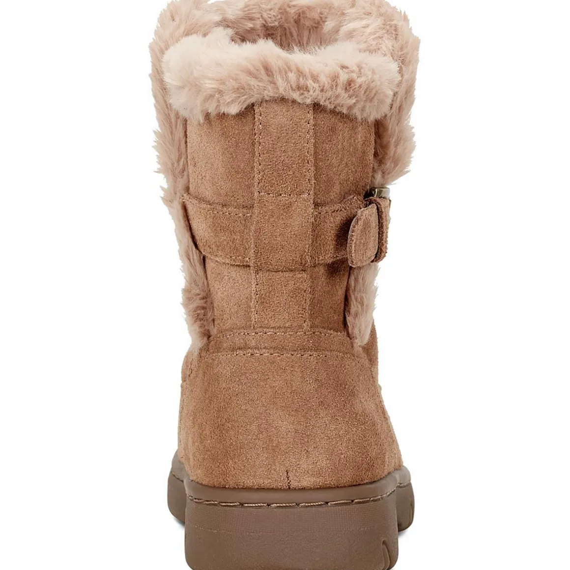 SEGRAYE Faux Fur Lined Leather Shearling Boots
