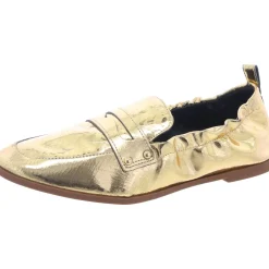 Selipa Faux Leather Metallic Loafers