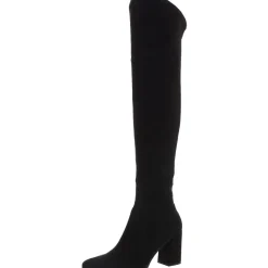 SELORA Block Heel Suede Over-The-Knee Boots