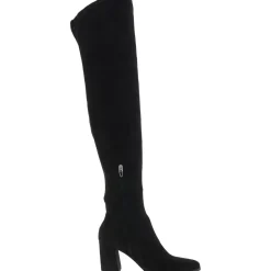 SELORA Block Heel Suede Over-The-Knee Boots