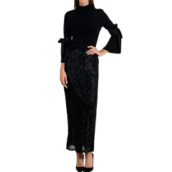 Sequined A-Line Skirt