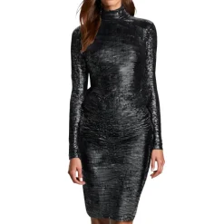 Sequined Turtleneck Top