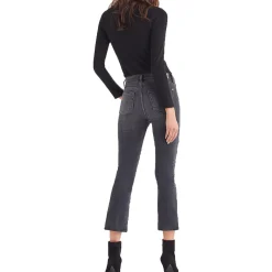 Sequined Denim Bootcut Jeans