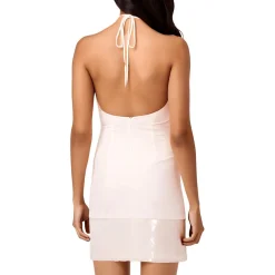 Sequined Halter Sheath Dress