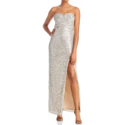 Sequined Long Evening Dress
