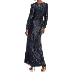 Sequined Long Evening Dress