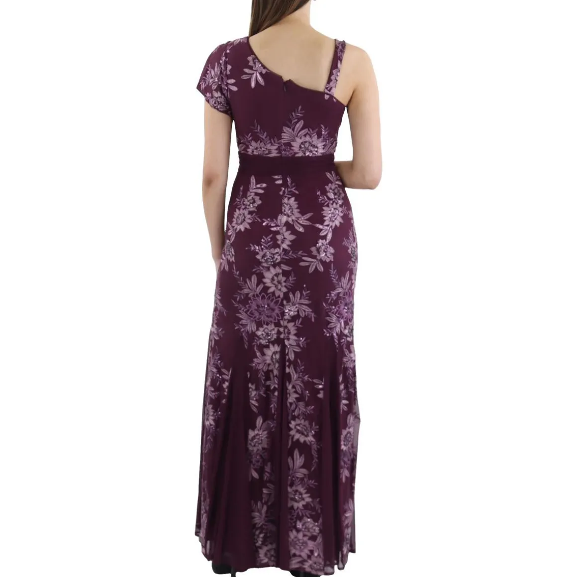 Sequined Maxi Evening Dress