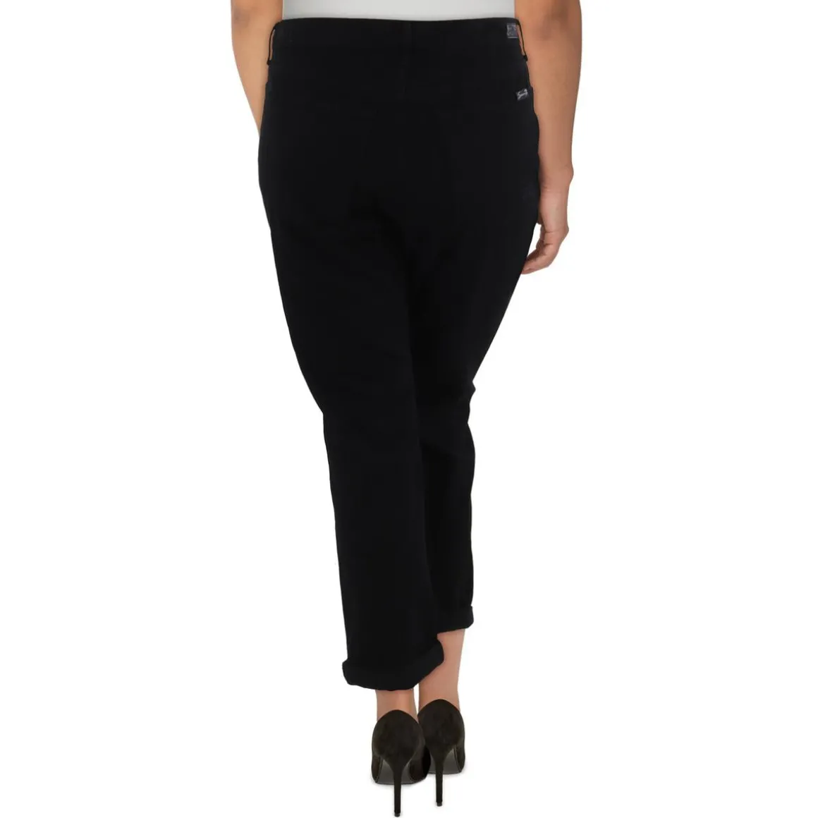 Sequined Ripped Straight Leg Jeans