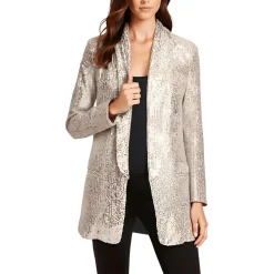 Sequined Special Occasion Open-Front Blazer