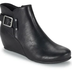 Serena Faux Leather Ankle Wedge Boots