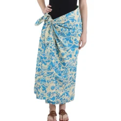 Serra Sarong Printed Cotton Cover-Up