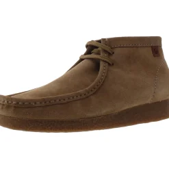 Shacre Suede Lace-Up Moc Toe Desert Chukka Boot