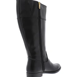 Shano Faux Leather Wide Calf Riding Boots