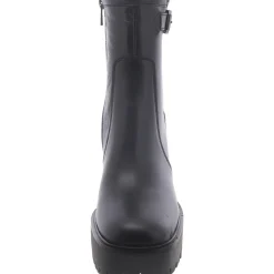 Sharonna Zipper Buckle Ankle Boots