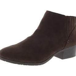Shea Zipper Faux Suede Ankle Boots