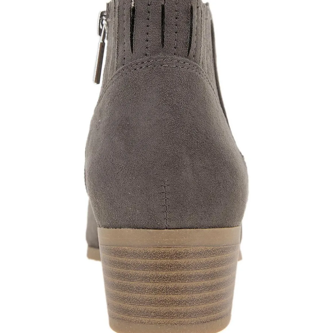 Shea Zipper Faux Suede Ankle Boots