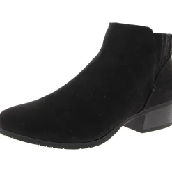 Shea Zipper Faux Suede Ankle Boots