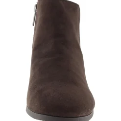 Shea Zipper Faux Suede Ankle Boots