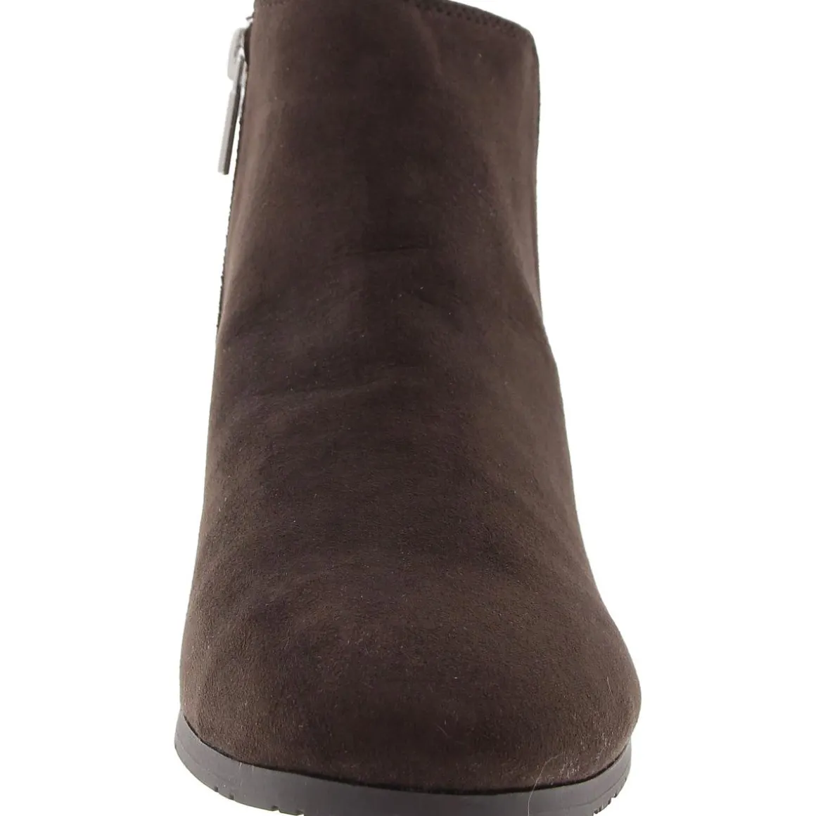 Shea Zipper Faux Suede Ankle Boots