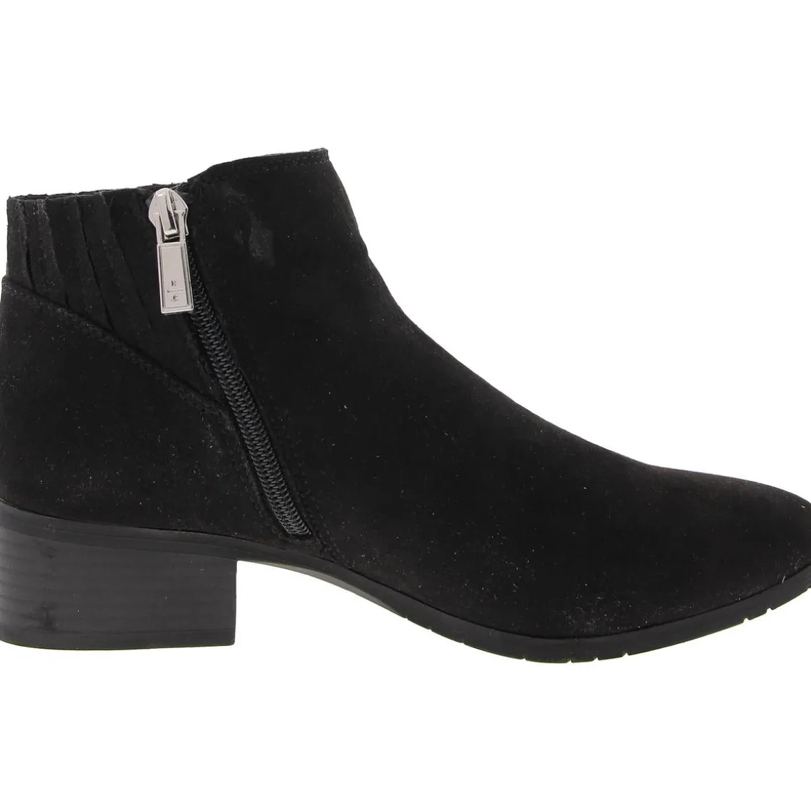 Shea Zipper Faux Suede Ankle Boots