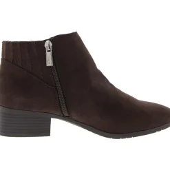 Shea Zipper Faux Suede Ankle Boots