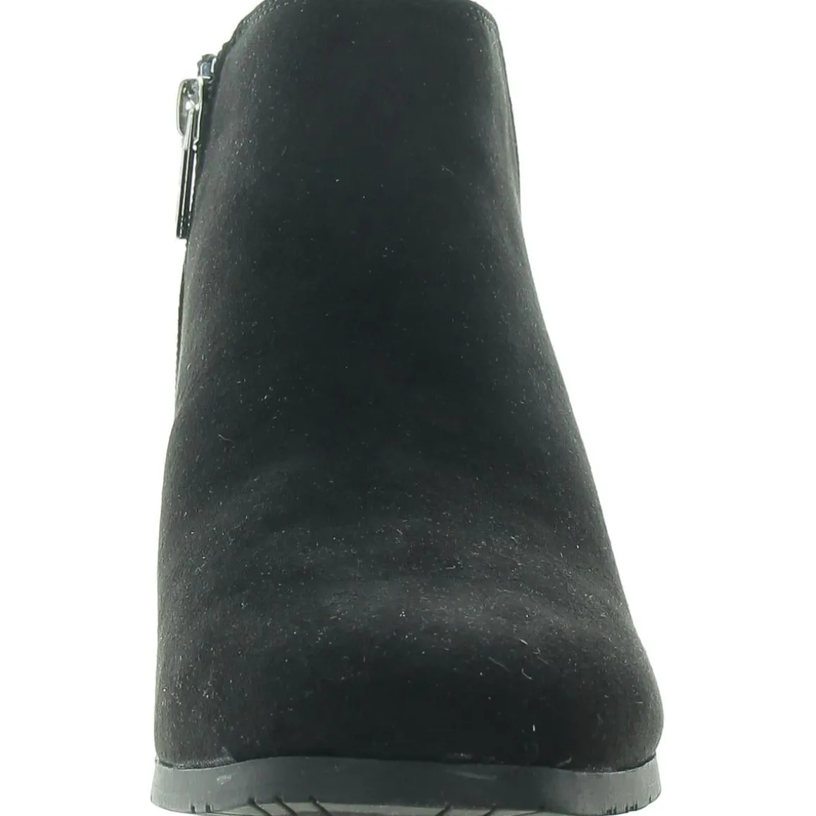 Shea Zipper Faux Suede Ankle Boots