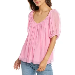 Sheer Bishop Pullover Top
