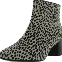 Sheer Flora 2 Cow Hair Animal Print Ankle Boots