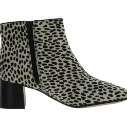 Sheer Flora 2 Cow Hair Animal Print Ankle Boots