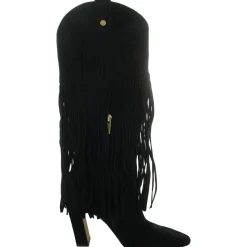 Shela Zipper Suede Knee-High Boots