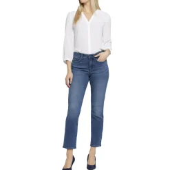 Sheri Slit Denim Ankle Jeans