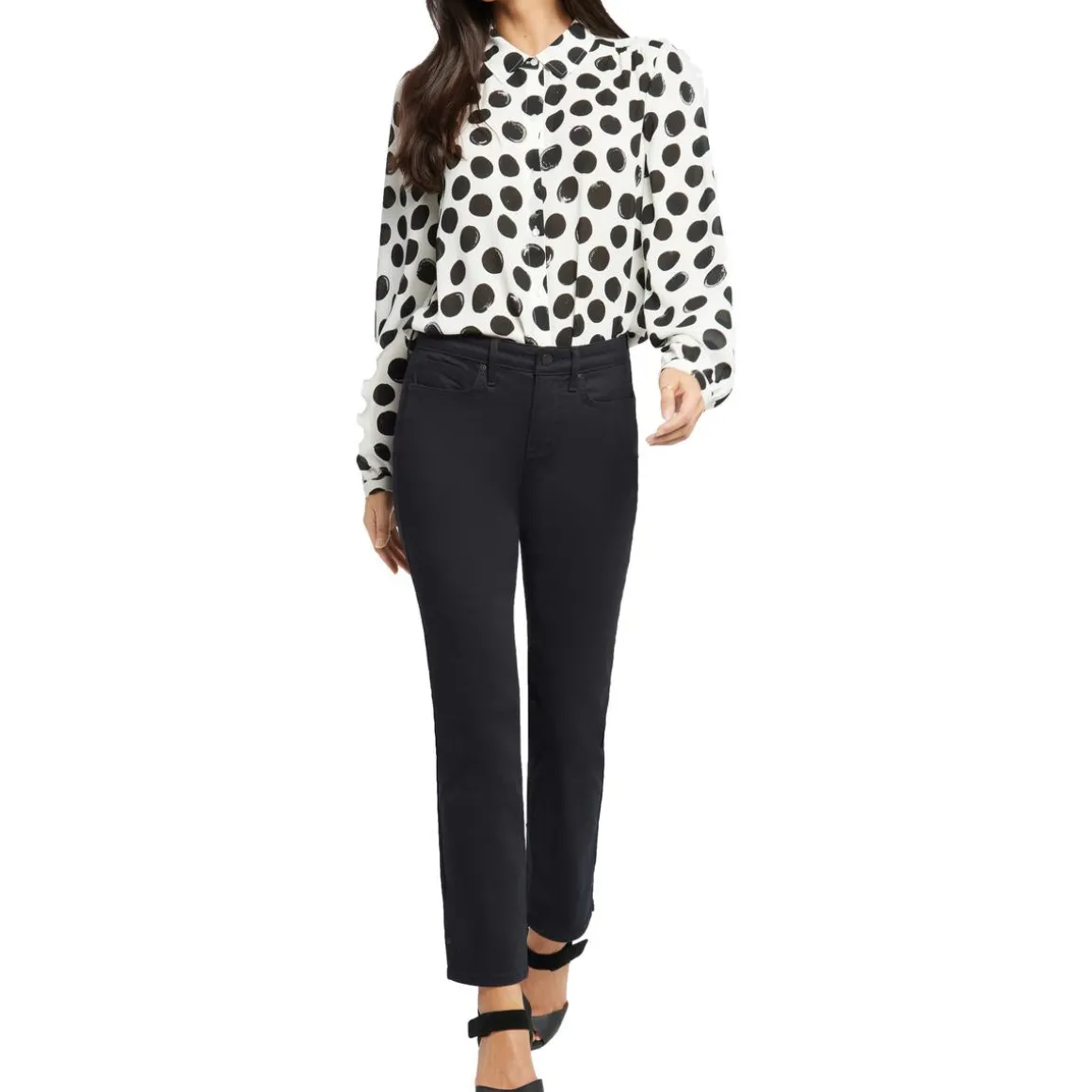 Sheri Slit Denim Ankle Jeans