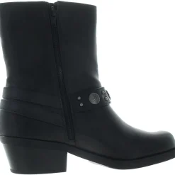 Sherri Harness Faux Leather Motorcycle Boots