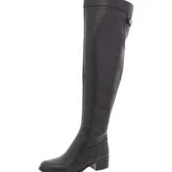 SH17G Monogram Leather Over-The-Knee Boots