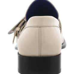 Shield Loafers Block Heel Leather Loafers